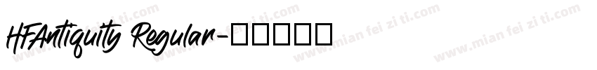 HFAntiquity Regular字体转换